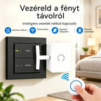 📱💡 Intelligens vezeték nélküli vezérlő a világítás távoli fel- és lekapcsolásához, vezetékezés nélkül.