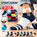 🔥【Vegyél 5-öt, kapj 5-öt ajándékba!】Férfi sportzokni – légáteresztő, szagsemlegesítő és izzadságelvezető