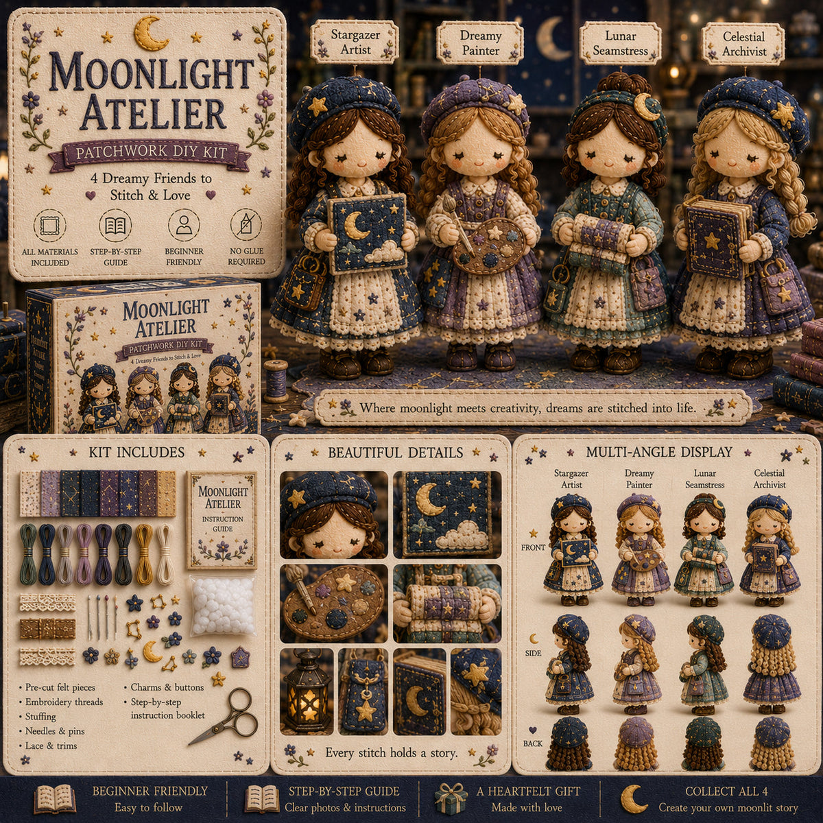 🎁Utolsó nap: Használd ki az 50% kedvezményt! 🧵Patchwork miniatűr készlet a Miniature World sorozatból.